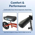 Steerable All-Terrain Knee Scooter for Recovery