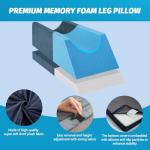 Adjustable Memory Foam Leg Elevation Pillow