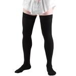 Men's Thigh High Compression Socks, 20-30 mmHg, Black