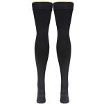 Men's Thigh High Compression Socks, 20-30 mmHg, Black