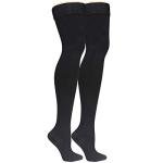 Men's Thigh High Compression Socks, 20-30 mmHg, Black