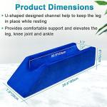 Knee Elevation Wedge Pillow for Post-Surgery Support