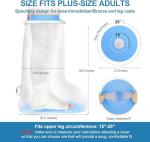 Extra Wide Leg Cast Cover for Shower Use