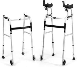 Folding Walker with Height Adjustment and Armrests