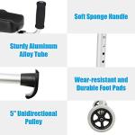 Folding Walker with Height Adjustment and Armrests