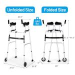 Folding Walker with Height Adjustment and Armrests