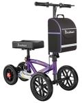 All Terrain Foldable Knee Scooter Walker - Purple