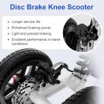 All Terrain Foldable Knee Scooter Walker - Purple