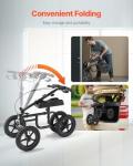 VEVOR Folding Knee Scooter with All-Terrain Wheels