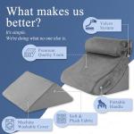 Orthopedic Bed Wedge Pillow Set for Recovery
