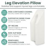 Comfort Leg Elevation Pillow for Knee Recovery