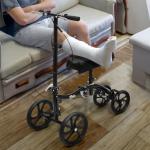 Monicare Steerable Knee Walker with Storage Pouch