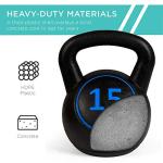 3-Piece Kettlebell Set with Storage Rack
