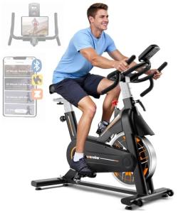 Wenoker Quiet Stationary Exercise Bike with App