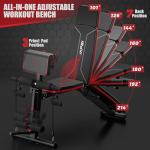 Adjustable Folding Weight Bench for Home Gym