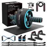 10-in-1 Ab Roller Wheel Kit for Home Workouts