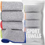 Vnoss Quick Dry Microfiber Gym Towels - 5 Pack