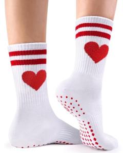 HONGTEYA Non-Slip Grip Socks for Women