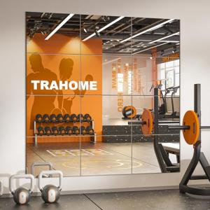 16"x12" Wall Mirror Tiles for Home Gym