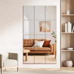 16"x12" Wall Mirror Tiles for Home Gym