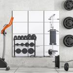 16"x12" Wall Mirror Tiles for Home Gym