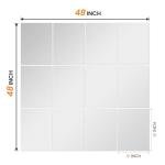 16"x12" Wall Mirror Tiles for Home Gym