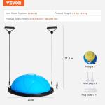 VEVOR 23" Half Exercise Ball with Resistance Bands