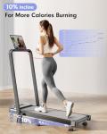 Compact 4-in-1 Foldable Treadmill for Home
