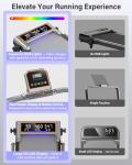 Foldable Walking Pad Treadmill with Dual LED Display