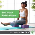 Gaiam Yoga Block - Soft, Non-Slip Foam Support