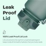 Motivational 1L Water Bottle with Straw & Sleeve