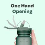 Motivational 1L Water Bottle with Straw & Sleeve