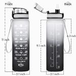 Enerbone 32 oz Leakproof Motivational Water Bottle