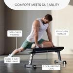 Foldable Flat Bench for Weight Training & Abs
