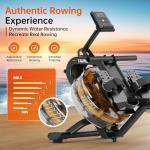 YAMO Water Rowing Machine with App and LCD Monitor
