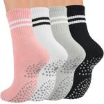 Non-Slip Pilates Socks for Women - 4 Pairs