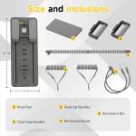 COSIEST Foldable Pilates Board with Resistance Bands