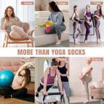 Non-Slip Pilates Socks for Women - 4 Pairs
