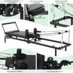 Foldable Pilates Reformer Machine with Dual Resistance