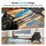 Compact Folding Rowing Machine with Silent Resistance