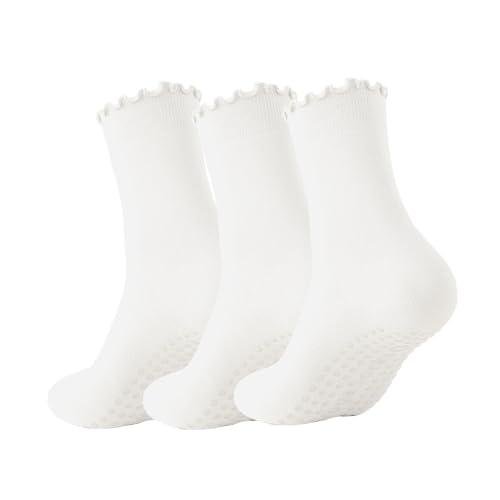 3 Pairs Non-Slip Pilates Socks for Women