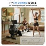 Compact Folding Rowing Machine with Silent Resistance