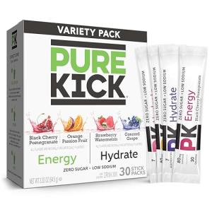 PURE KICK Energy Drink Mix Variety Pack, 30 Count