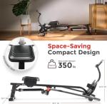 Sunny Health Full Motion Rowing Machine with App