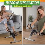Foldable Under Desk Bike Pedal Exerciser with Tracker