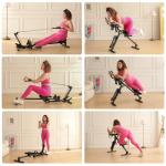 TOUSAINS 3-in-1 Folding Rowing and Ab Machine