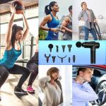 OLsky Handheld Deep Tissue Massage Gun with 9 Attachments