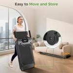 Compact Portable Treadmill with Incline and Handlebar