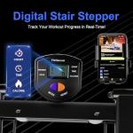Compact Home Gym Stair Stepper with LCD Display