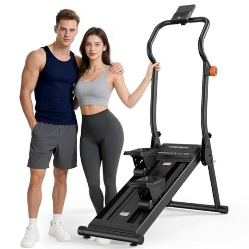 YCCHENG Foldable Magnetic Stair Stepper with LED Screen